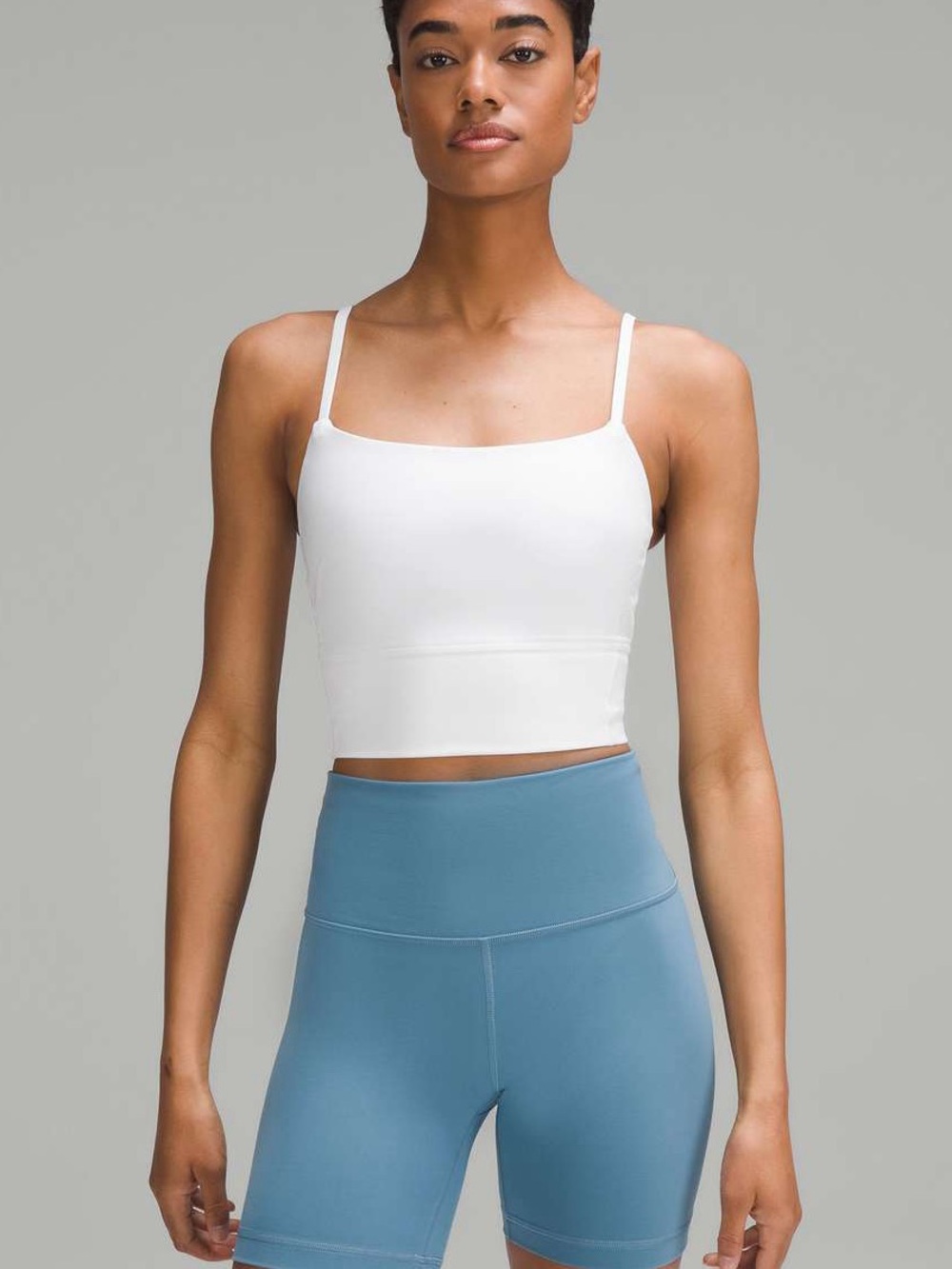 Lululemon Wunder Train Strappy Tank Top White SZ 4